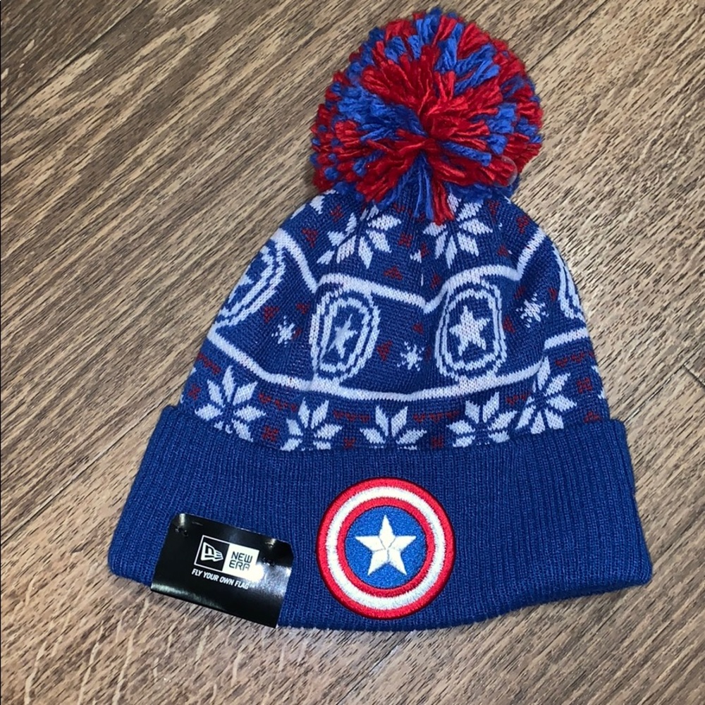 new era Marvel Captain America winter hat